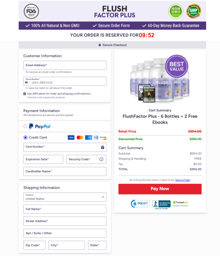 Flush-Factor-Plus-Order-Confirmation